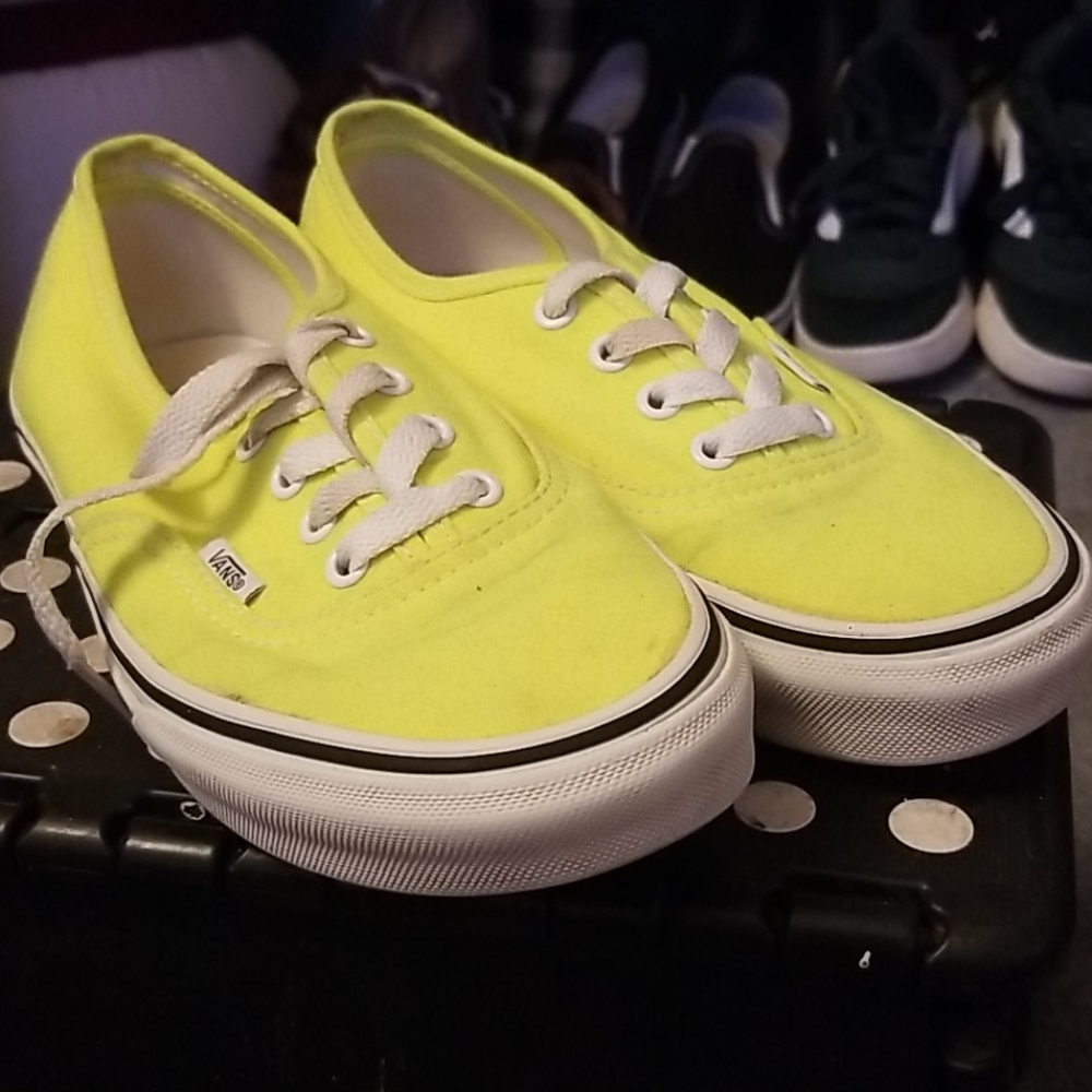 Neon Yellow Authentic Vans